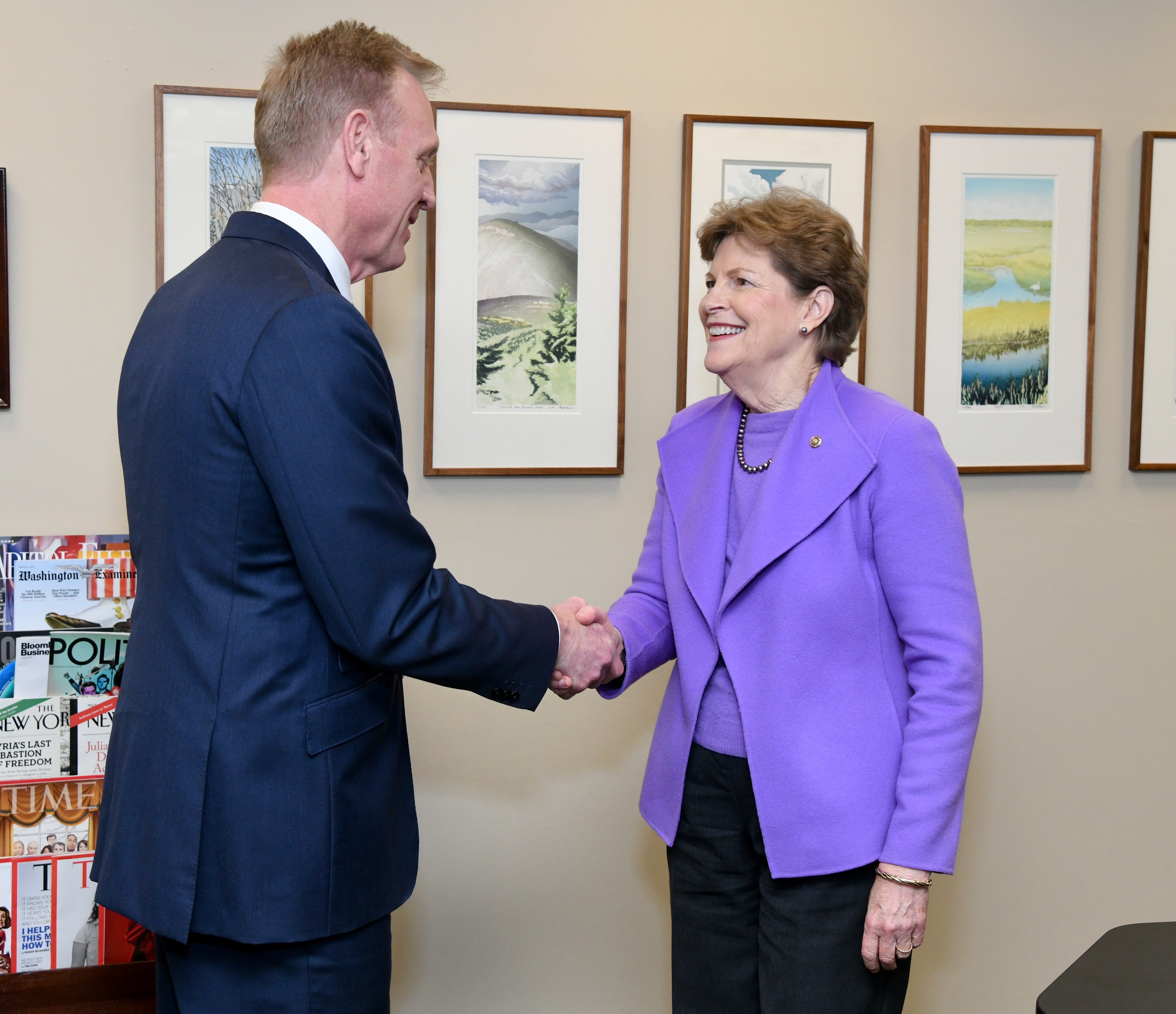 Senator Shaheen and Secretary Shanahan